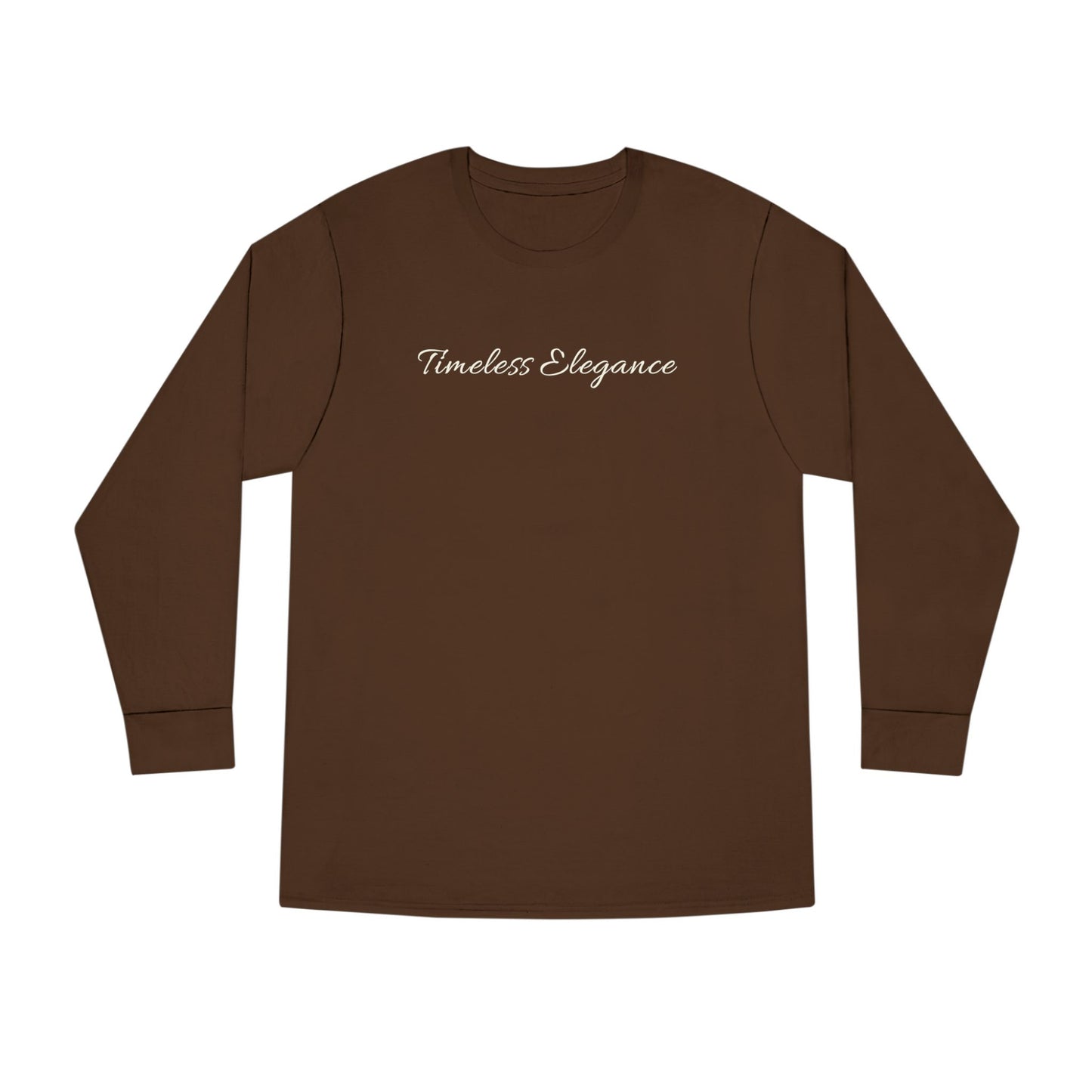 Timeless Elegance Long Sleeve Crewneck Tee | Cozy Casual Wear, Fall Fashion, Gift for Her, Everyday Comfort, Layering Essential