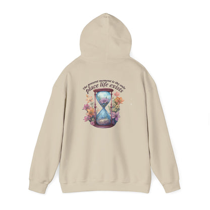 Floral Hourglass Hooded Sweatshirt - Cozy Gift, Unisex Pullover, Nature Lover Apparel, Casual Hoodie