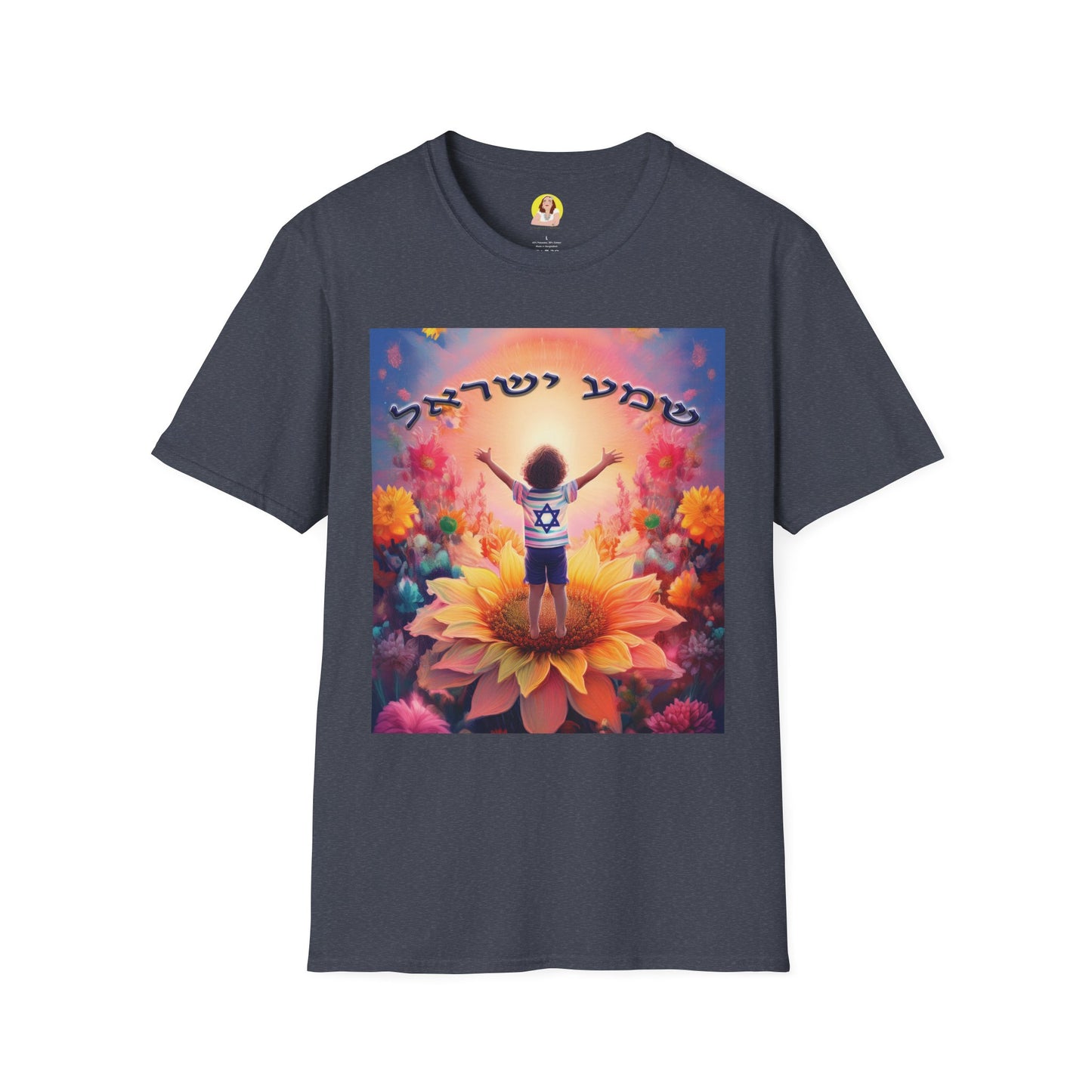 Vibrant Floral Inspirational T-Shirt, Unisex Softstyle Tee, Motivational Gift, Spiritual Apparel, Perfect for Celebrations