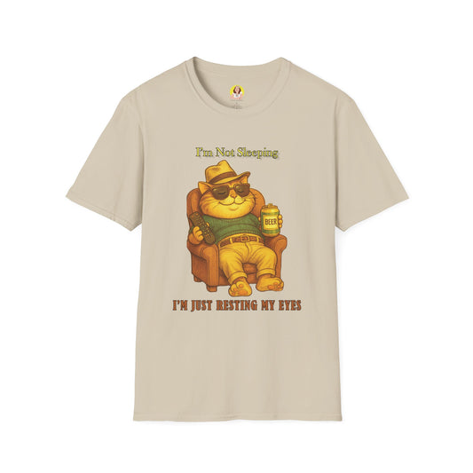 Chill Vibes T-Shirt - I'm Not Sleeping, Just Resting My Eyes, Relaxed Style, Perfect for Lazy Days, Gift for Friends
