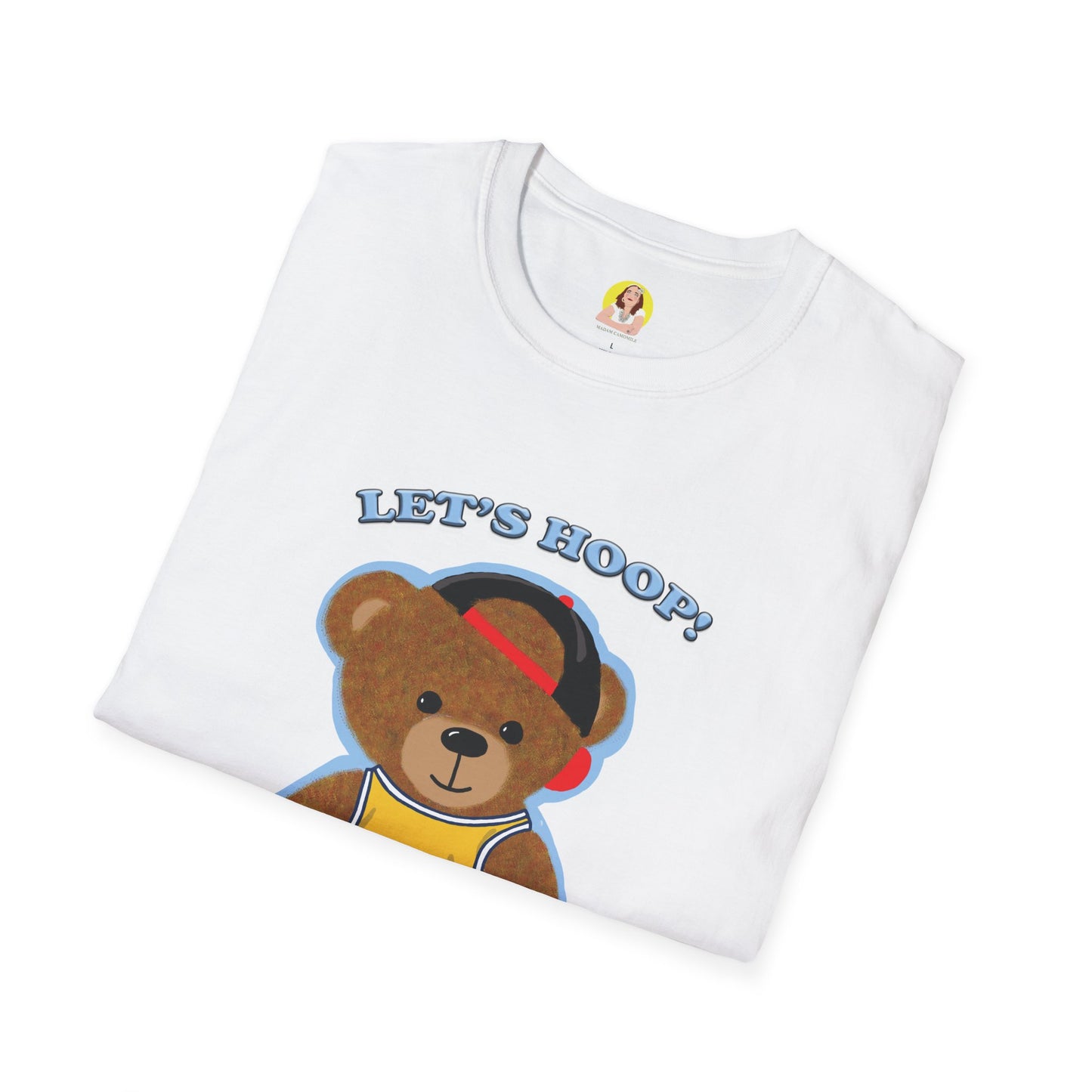 Basketball Teddy Bear T-Shirt, Cute Unisex Tee, Sporty Gift Idea, Fun Playful Apparel, Birthday, Holiday, Casual Wear