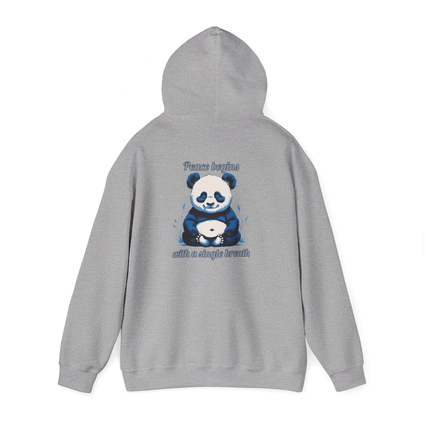Calming Panda Hooded Sweatshirt - Unisex Cozy Hoodie for Relaxation, Gift for Animal Lovers, Unique Sweatshirt for Mindfulness, Casual Wear