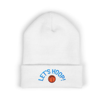 Basketball Cuffed Beanie, Playful Winter Hat, Sports Enthusiast Gift, Cozy Beanie for Players, Holiday Accessory