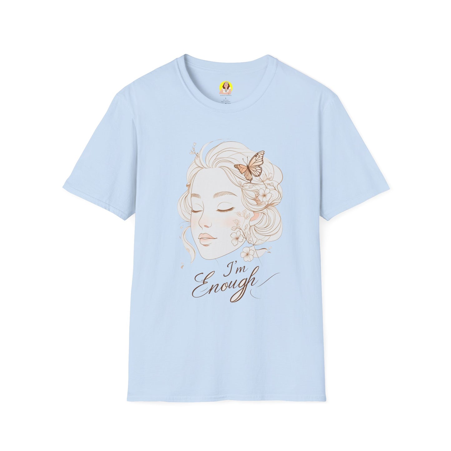 Empowering I'm Enough T-Shirt, Unisex Softstyle Tee, Self-Love Gift, Affirmation Apparel, Everyday Comfort Wear