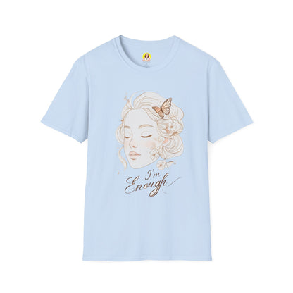 Empowering I'm Enough T-Shirt, Unisex Softstyle Tee, Self-Love Gift, Affirmation Apparel, Everyday Comfort Wear
