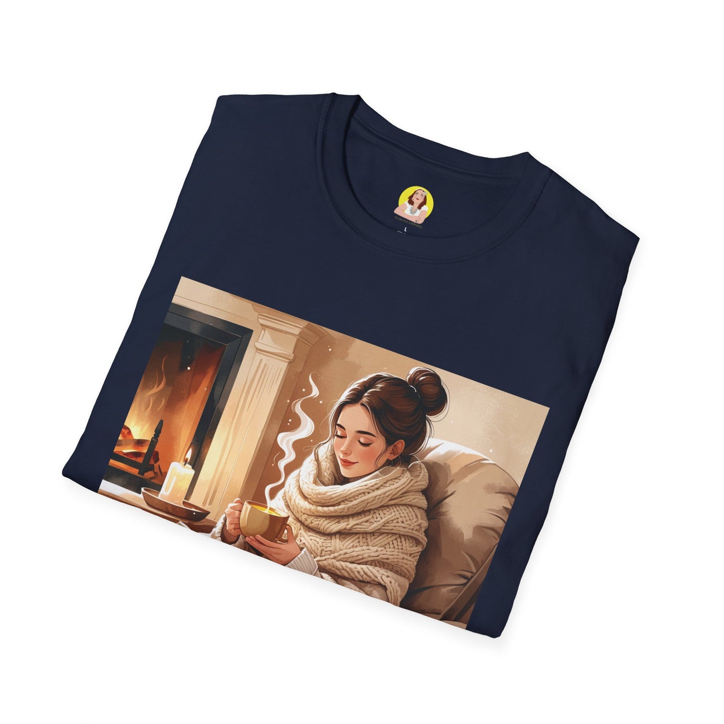 Cozy Peace Unisex T-Shirt - Perfect Gift for Winter, Relaxation, Self-Care Days, Home Decor Lovers, Cozy Vibes