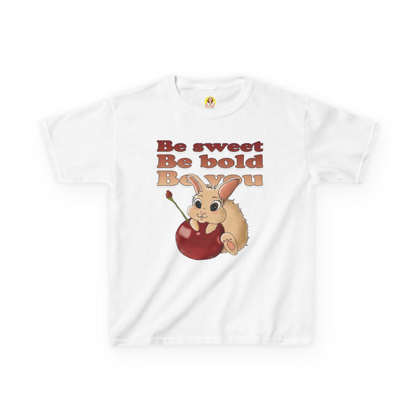 Cute Bunny Kids Tee - Heavy Cotton™ T-Shirt for Spring Celebrations