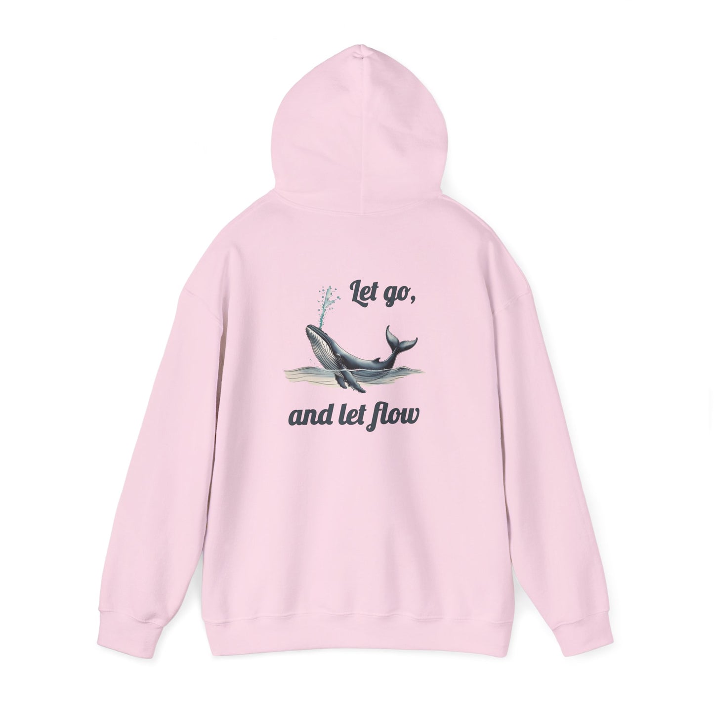 Whale-Themed Yoga Hoodie, Unisex Heavy Blend Sweatshirt, Nature Lover Gift, Relaxation Wear, Eco-Friendly Fashion, Perfect for Meditation