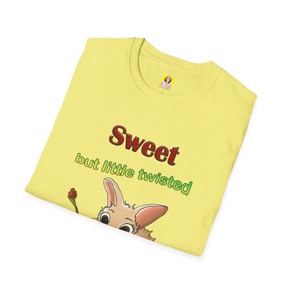 Cute Bunny with Cherry Unisex Softstyle T-Shirt - Perfect for Animal Lovers