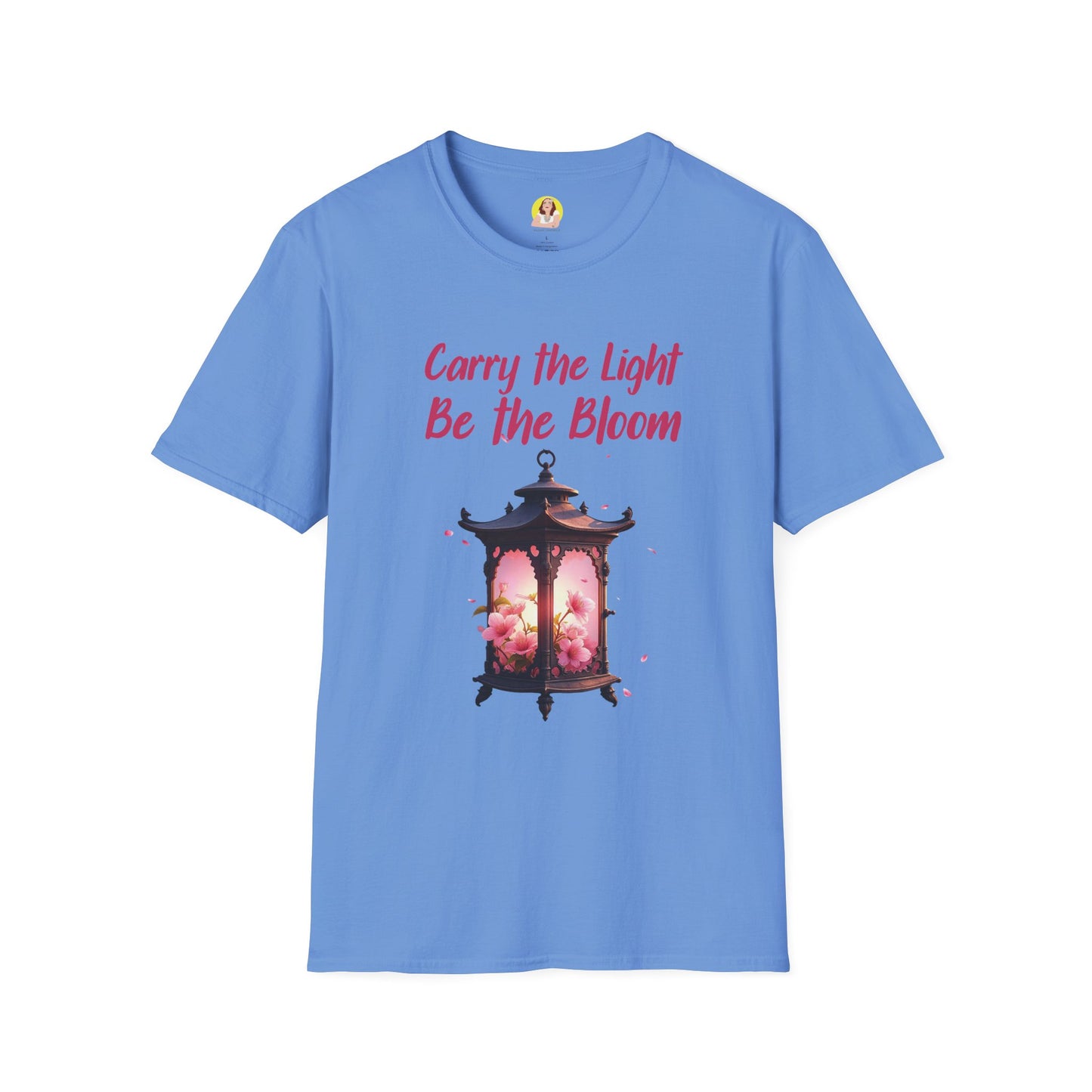 Inspirational Graphic T-Shirt - "Carry the Light, Be the Bloom" - Motivational Apparel for Everyday Wear, Gift for Friends, Self-Care [...]