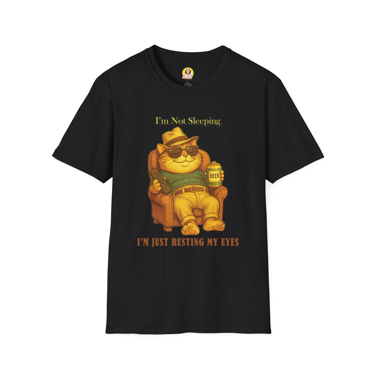 Chill Vibes T-Shirt - I'm Not Sleeping, Just Resting My Eyes, Relaxed Style, Perfect for Lazy Days, Gift for Friends