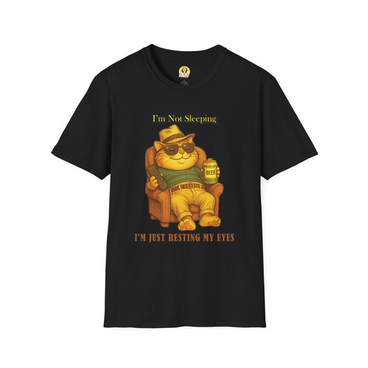 Chill Vibes T-Shirt - I'm Not Sleeping, Just Resting My Eyes, Relaxed Style, Perfect for Lazy Days, Gift for Friends