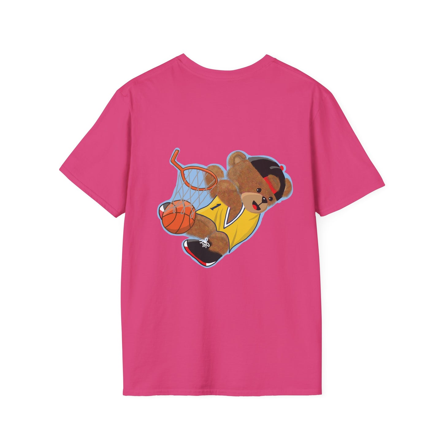 Basketball Teddy Bear T-Shirt, Cute Unisex Tee, Sporty Gift Idea, Fun Playful Apparel, Birthday, Holiday, Casual Wear