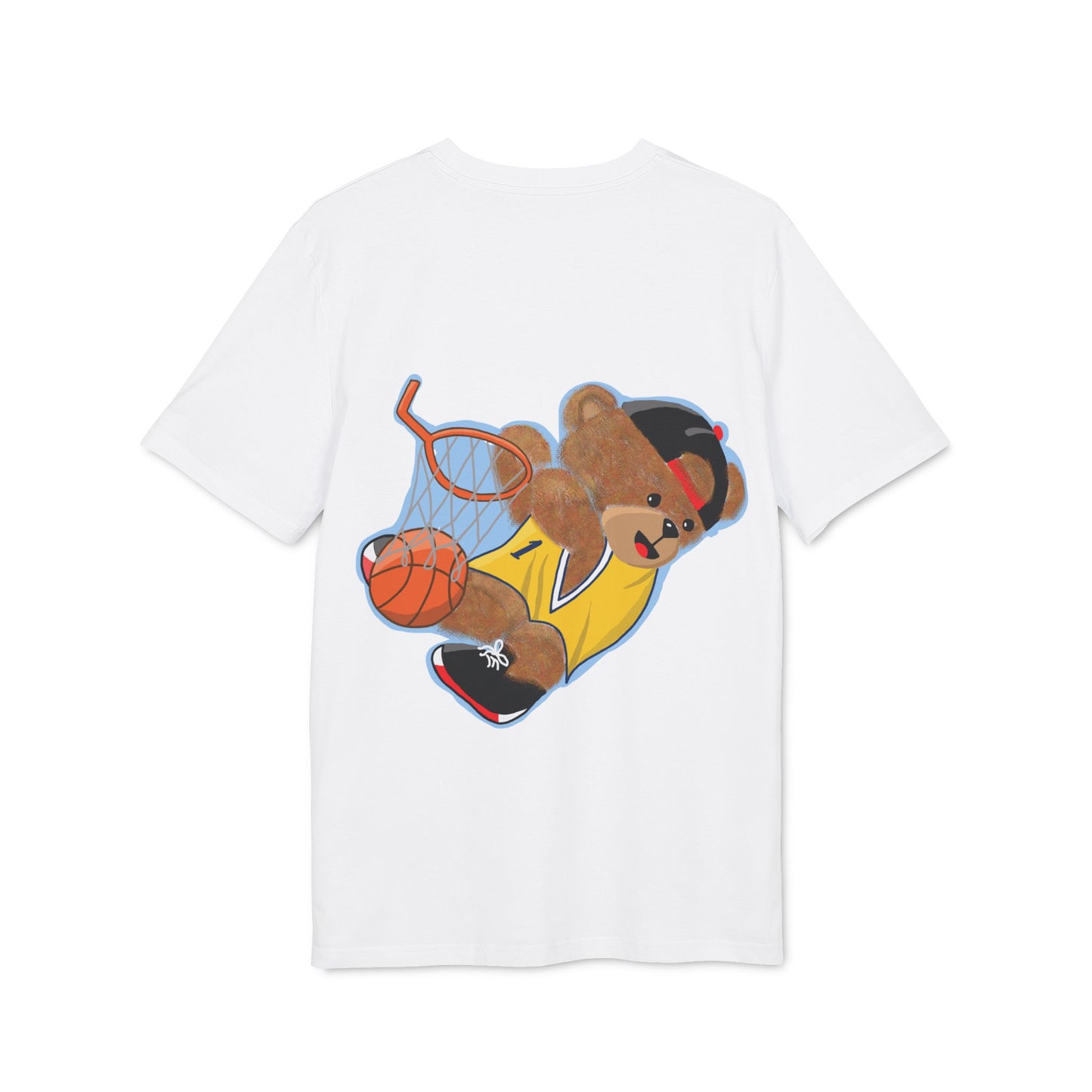 Unisex Basketball Bear Graphic T-shirt, Fun Sports Tee, Perfect for Kids & Teens, Gift for Sports Lovers, Cute Casual Wear