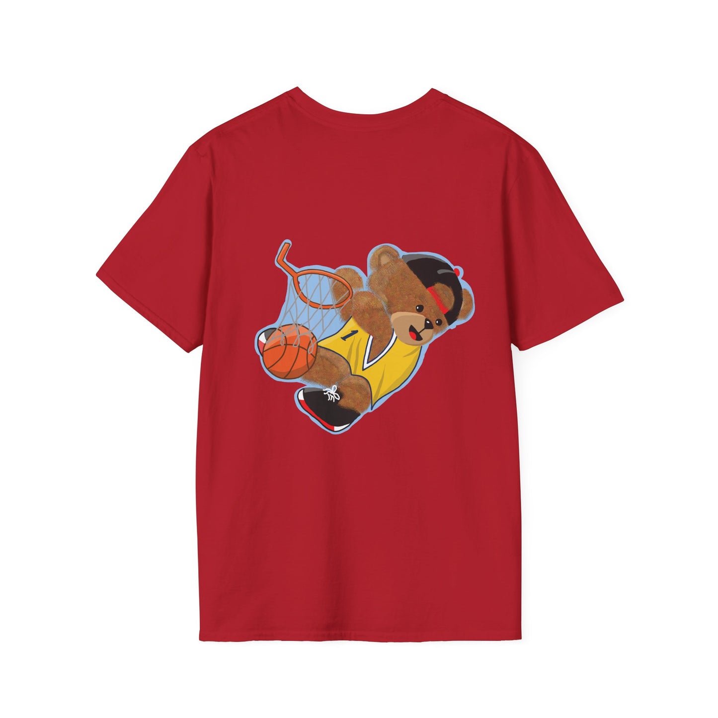 Basketball Teddy Bear T-Shirt, Cute Unisex Tee, Sporty Gift Idea, Fun Playful Apparel, Birthday, Holiday, Casual Wear
