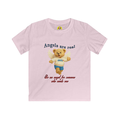 Angelic Bear Kids Tee, Birthday Gift, Toddler Tee, Cute Kids Shirt, Inspirational Kids Apparel, Angel Theme Top