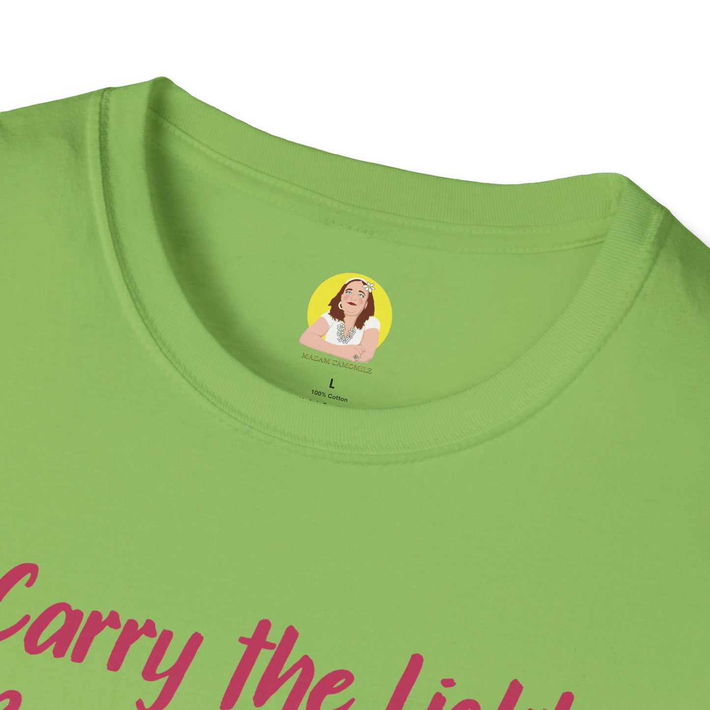 Inspirational Graphic T-Shirt - "Carry the Light, Be the Bloom" - Motivational Apparel for Everyday Wear, Gift for Friends, Self-Care [...]