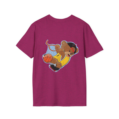 Basketball Teddy Bear T-Shirt, Cute Unisex Tee, Sporty Gift Idea, Fun Playful Apparel, Birthday, Holiday, Casual Wear