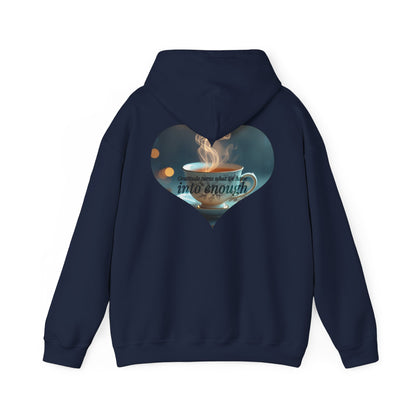 Cozy Inspirational Hoodie: Gratitude Blooms Into Enough, Unisex Sweatshirt, Motivational Gift, Relaxed Style, Perfect for Every Season