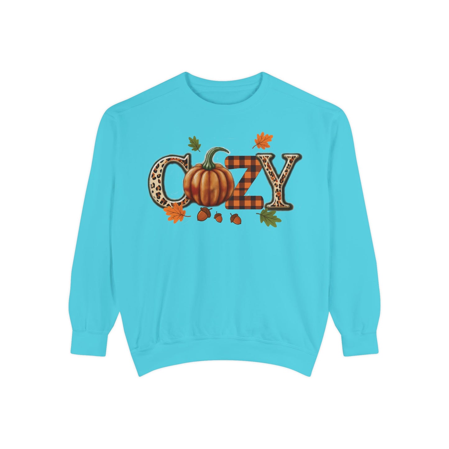 Cozy Pumpkin Sweatshirt, Fall Fashion, Unisex Sweatshirt, Autumn Apparel, Gift for Her, Thanksgiving Sweatshirt