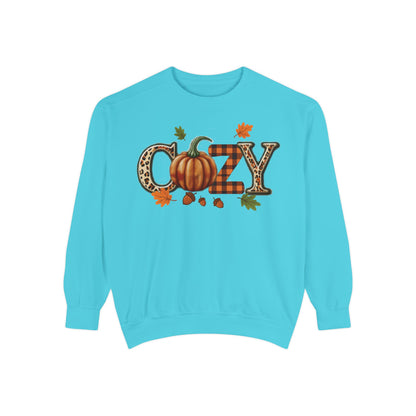 Cozy Pumpkin Sweatshirt, Fall Fashion, Unisex Sweatshirt, Autumn Apparel, Gift for Her, Thanksgiving Sweatshirt