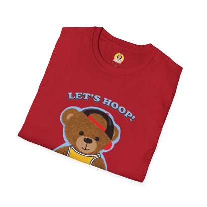 Basketball Teddy Bear T-Shirt, Cute Unisex Tee, Sporty Gift Idea, Fun Playful Apparel, Birthday, Holiday, Casual Wear