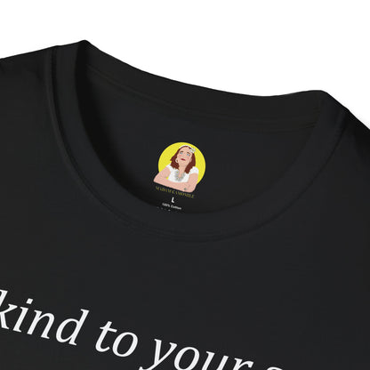 Be Kind to Your Soul T-Shirt | Inspirational Quote Tee | Mindfulness Apparel | Gift for Self-Care Lovers | Vintage Floral Design
