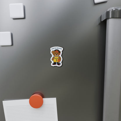 Basketball Teddy Bear Magnets, Fun Sports Decor, Unique Gift for Kids, Playful Fridge Decorations, Cute Room Accessories