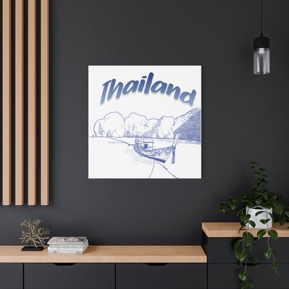 Thailand Matte Canvas Wall Art, Coastal Decor, Travel Wall Art, Home Decoration, Gift for Travelers, Ocean Themed Art