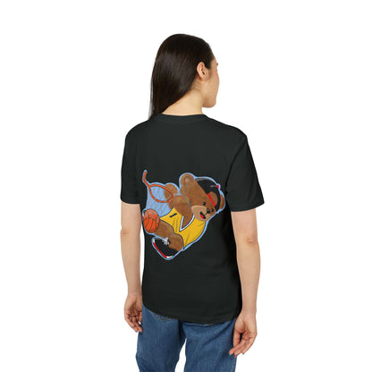Unisex Basketball Bear Graphic T-shirt, Fun Sports Tee, Perfect for Kids & Teens, Gift for Sports Lovers, Cute Casual Wear