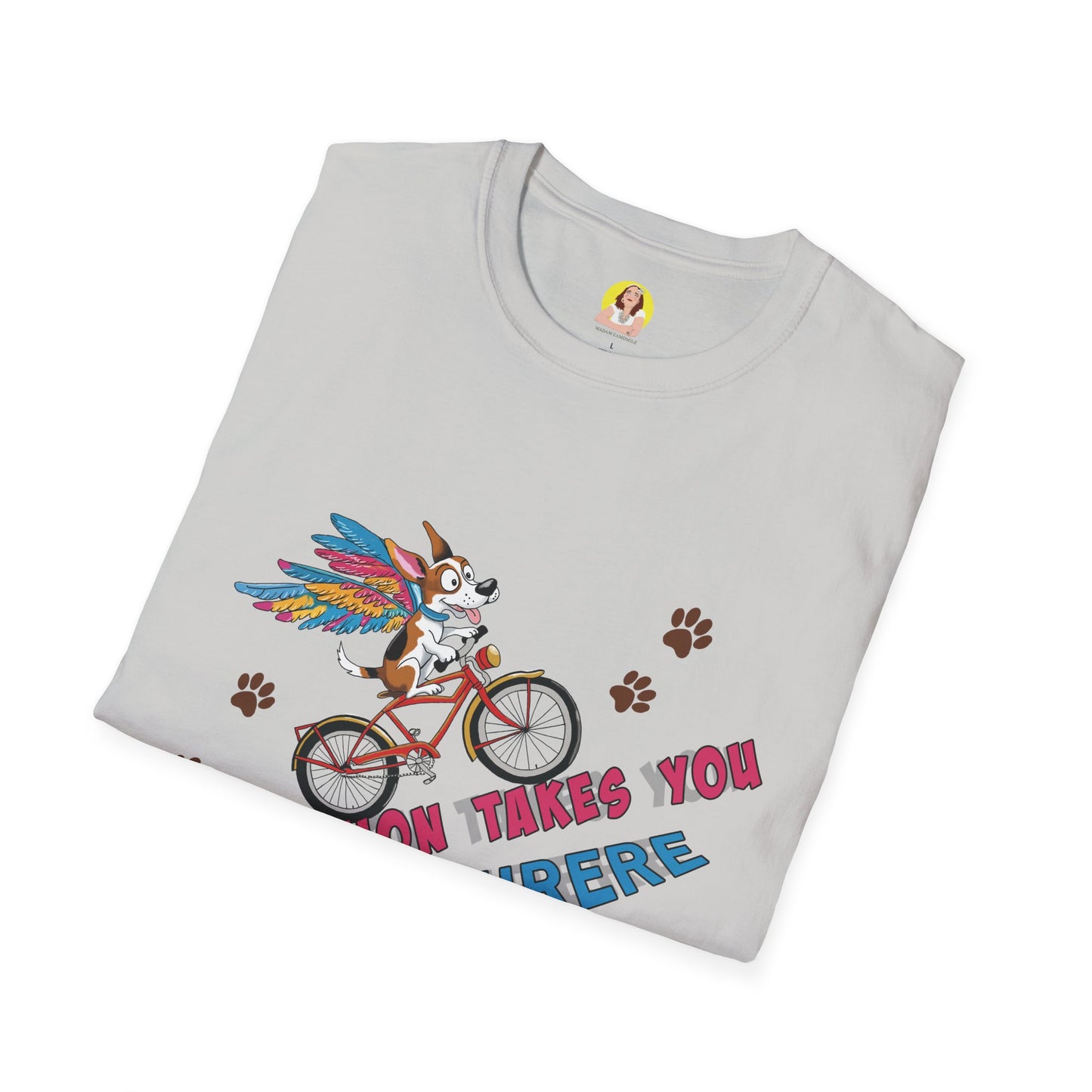 Imagination Adventure T-Shirt | Unique Graphic Tee | Gift for Dreamers, Creative Minds, Art Lovers, Bike Enthusiasts