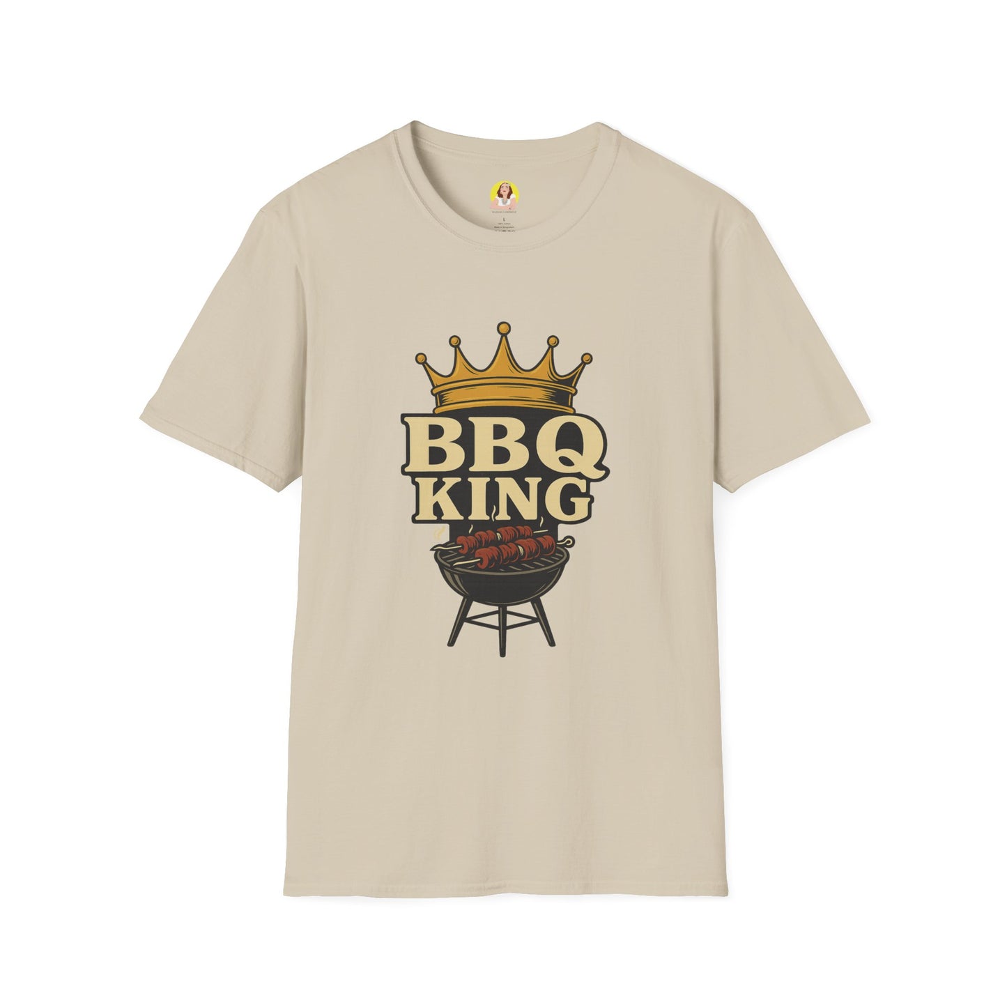 BBQ King T-Shirt - Unisex Softstyle Tee, Perfect for Grilling Season, Father's Day Gift, Backyard BBQs, Cookouts, Summer Fun