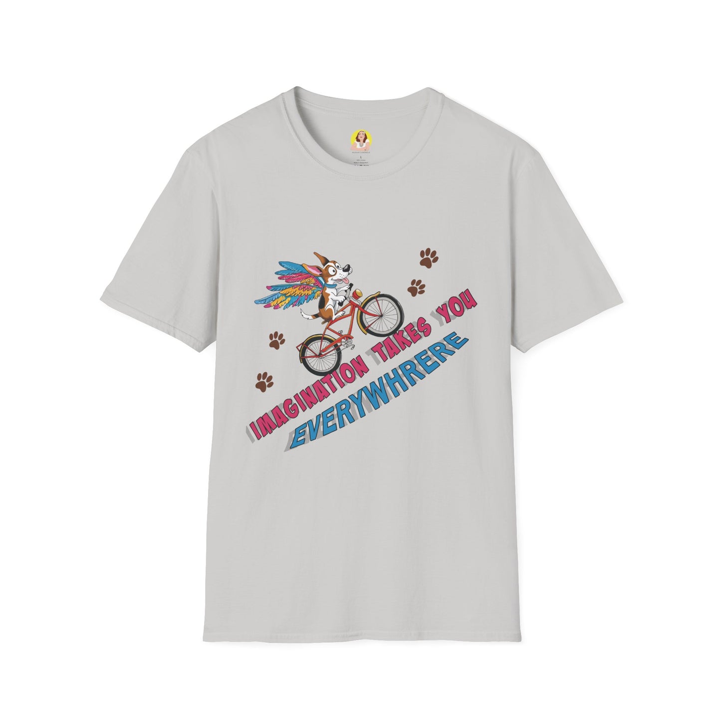 Imagination Adventure T-Shirt | Unique Graphic Tee | Gift for Dreamers, Creative Minds, Art Lovers, Bike Enthusiasts
