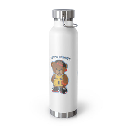 Sporty Insulated Water Bottle - Motivational Hydration for Athletes, Travel, Gym, Basketball Lovers, Personalized Gift