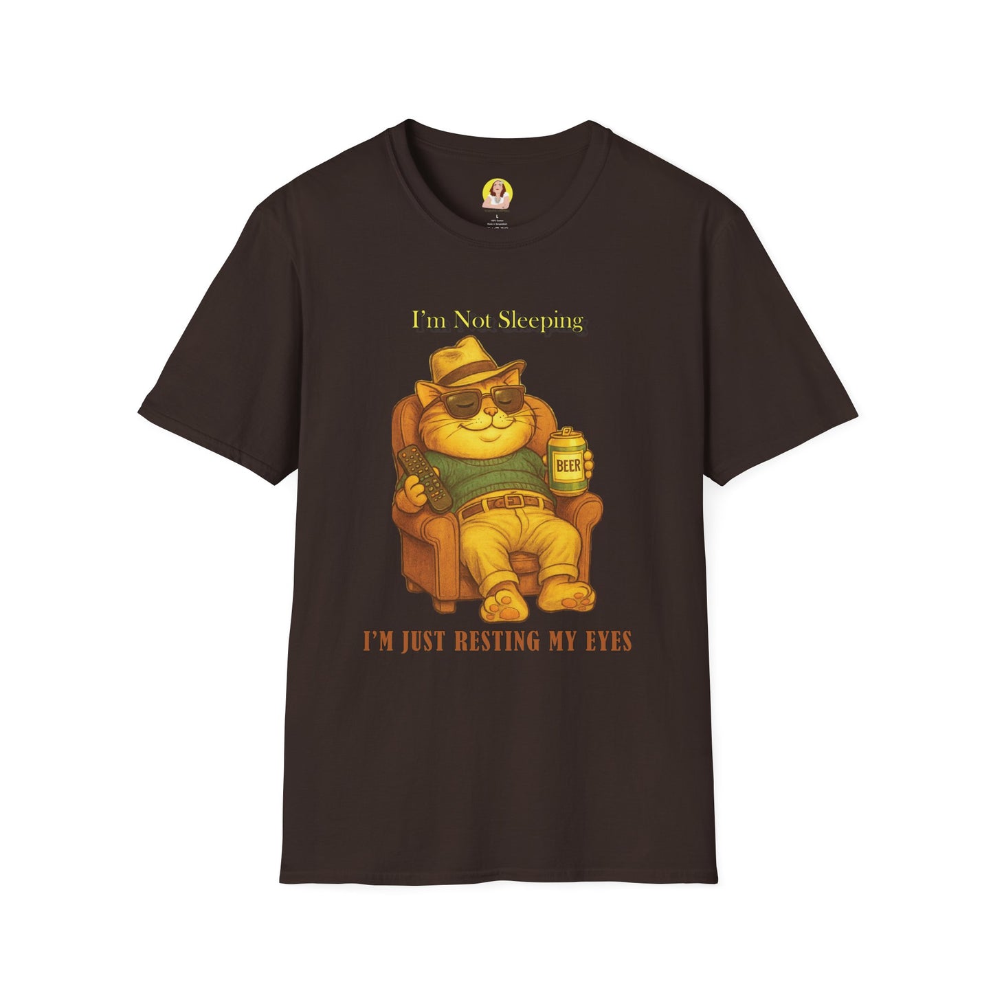 Chill Vibes T-Shirt - I'm Not Sleeping, Just Resting My Eyes, Relaxed Style, Perfect for Lazy Days, Gift for Friends