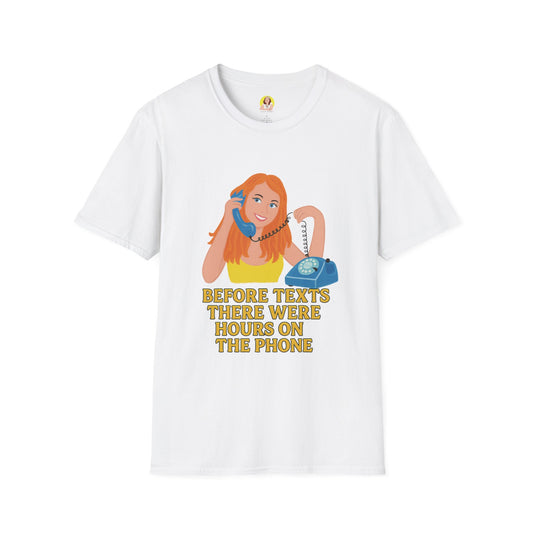 Nostalgic Phone T-Shirt – For Retro Lovers, Vintage Gift, Funny Tee, Casual Wear, Communication Humor