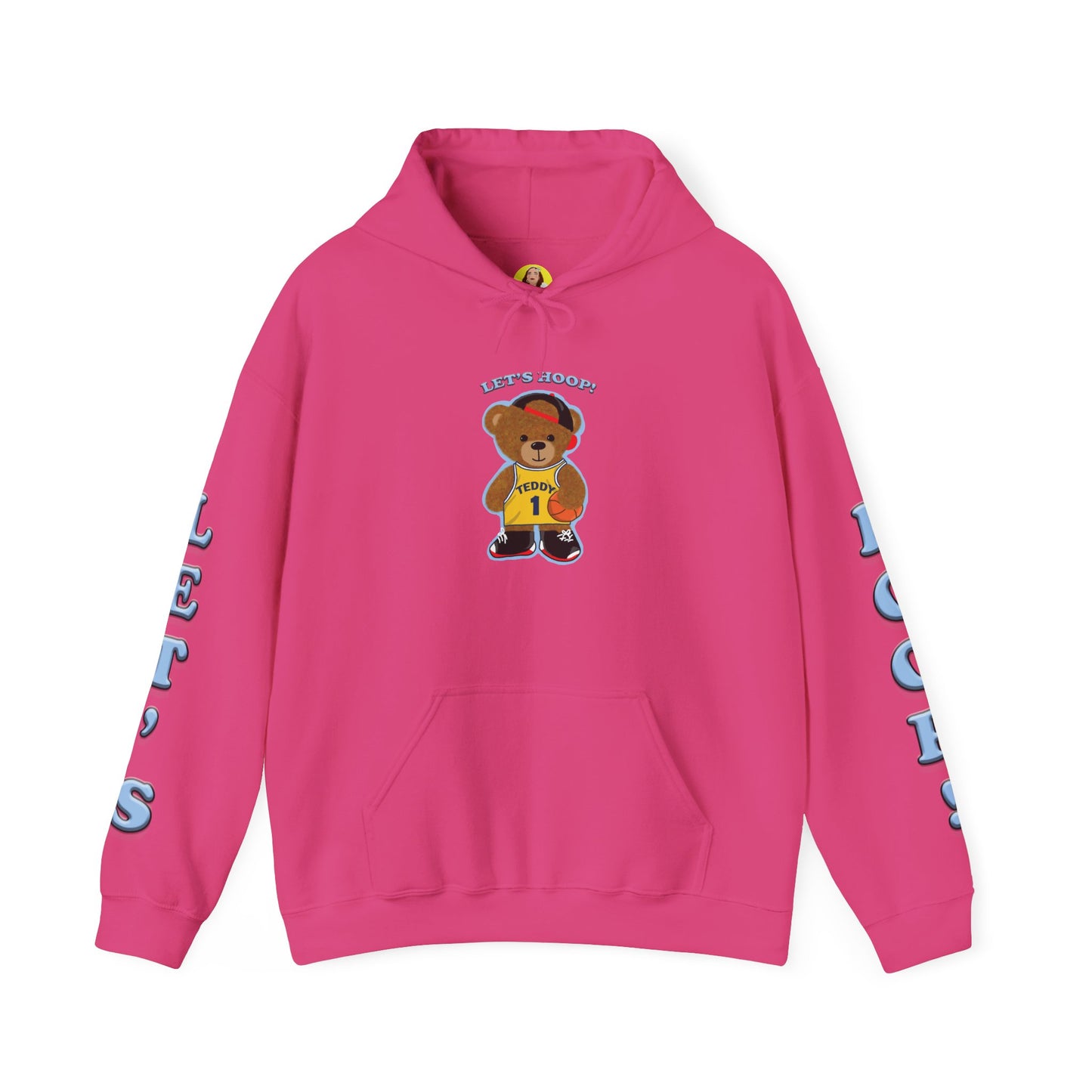 Fun Bear Basketball Hoodie, Cute Animal Apparel, Cozy Sweatshirt Gift, Sportswear for Kids & Adults, Streetwear Style