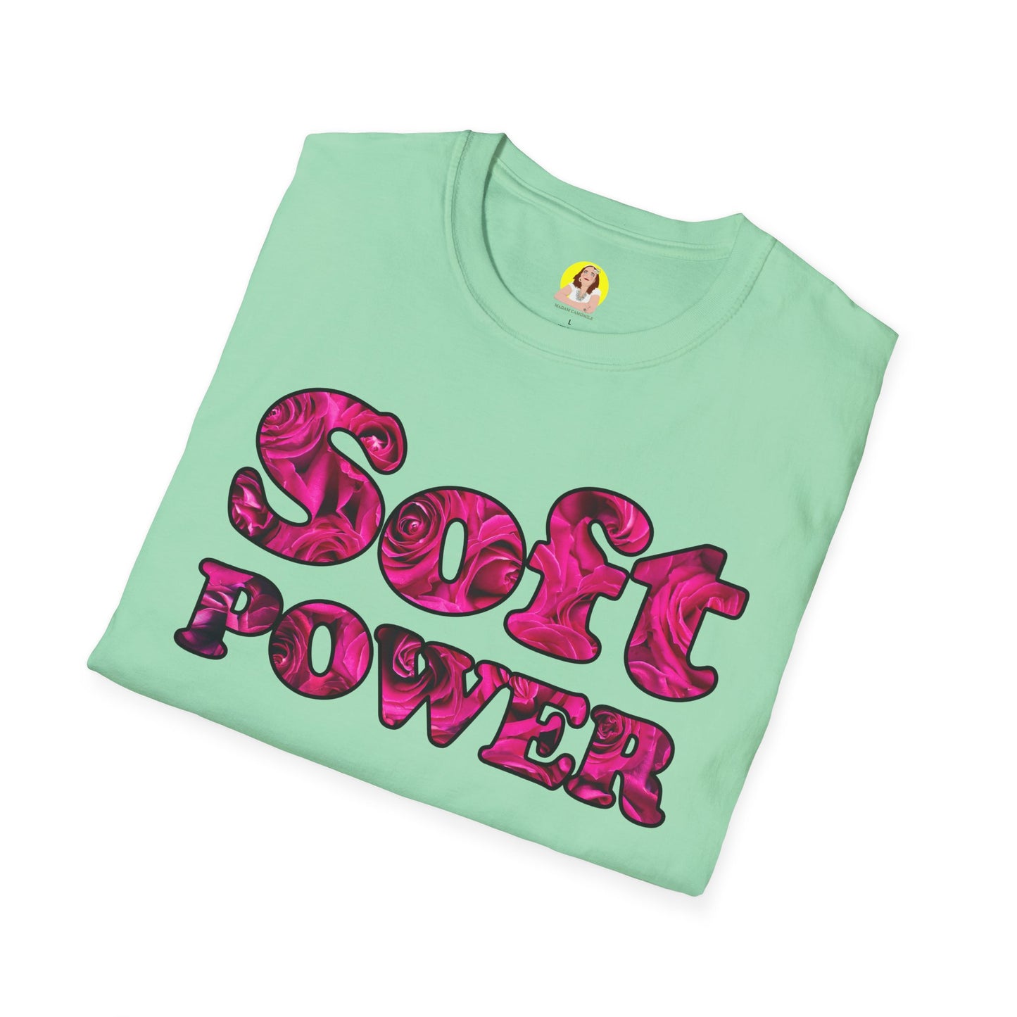 Unisex Softstyle T-Shirt - Soft Power, Casual Tee, Feminist Shirt, Summer Wear, Gift for Her