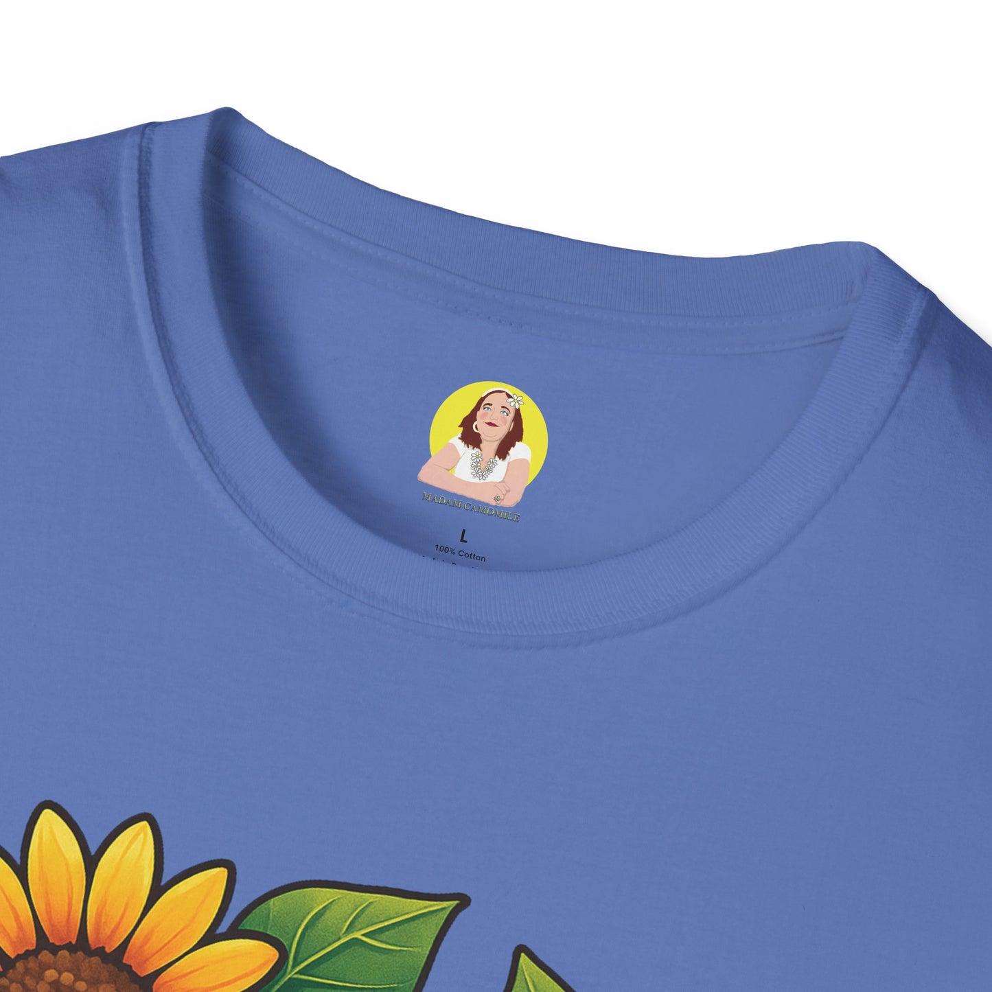 Cute Cat Floral T-Shirt | Softstyle Tee for Cat Lovers, Gifts for Her, Casual Wear, Birthday Present, Spring Fashion