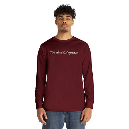 Timeless Elegance Long Sleeve Crewneck Tee | Cozy Casual Wear, Fall Fashion, Gift for Her, Everyday Comfort, Layering Essential