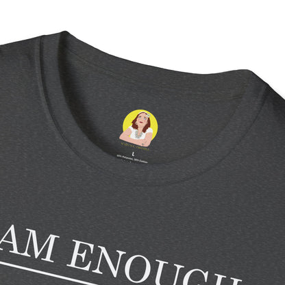Inspirational Floral T-Shirt - I Am Enough, Self-Care Apparel, Positive Vibes Tee, Gift for Friends, Motivational Wear