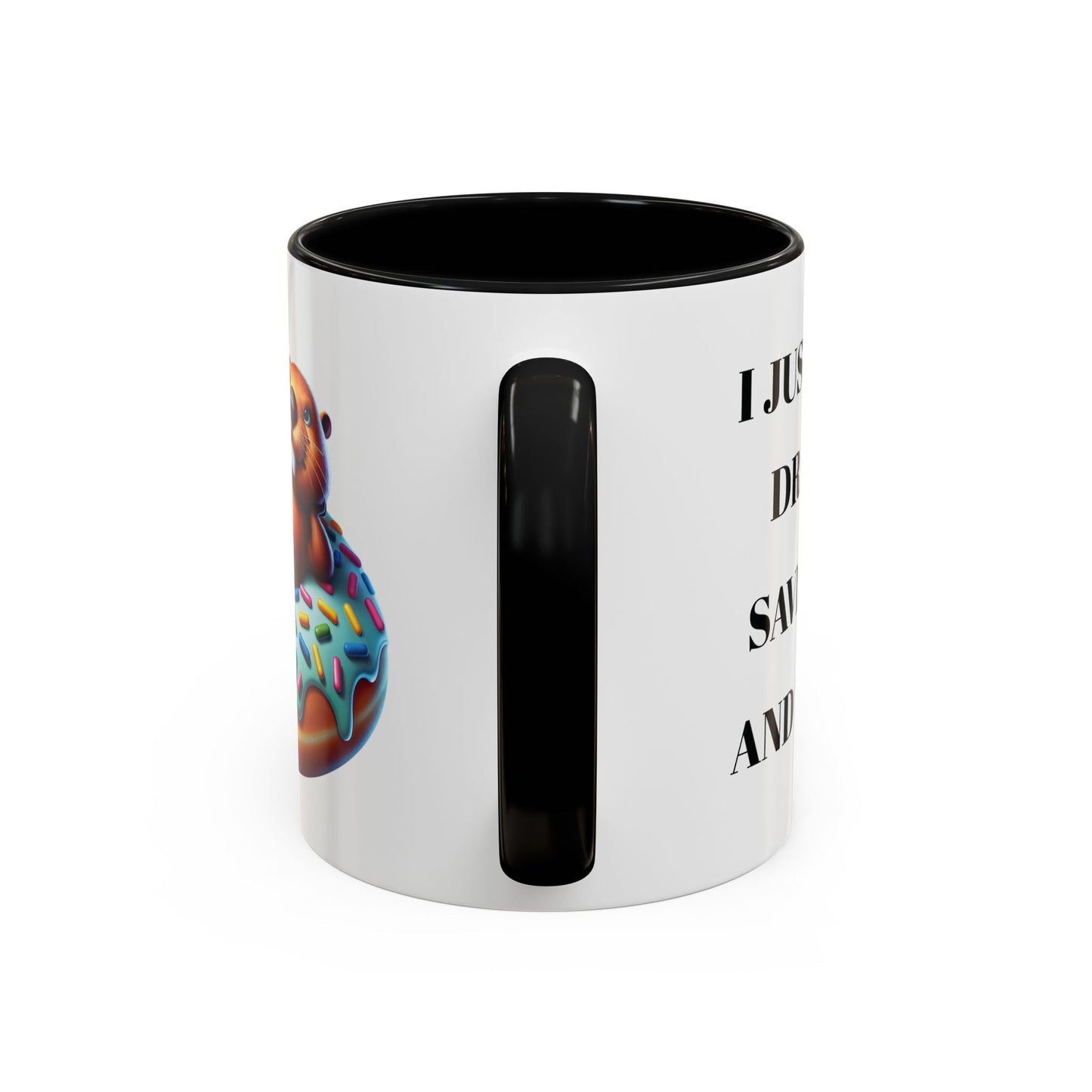 Cute Beaver Donut Coffee Mug - Fun Gift for Animal Lovers
