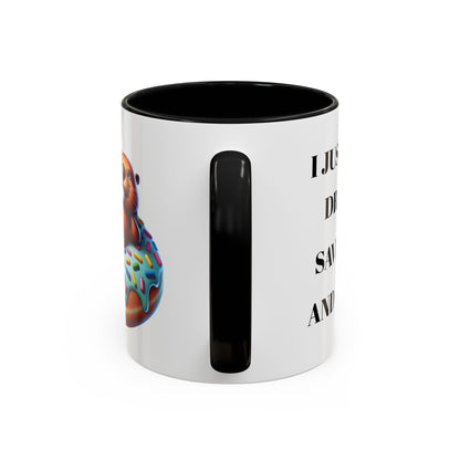 Cute Beaver Donut Coffee Mug - Fun Gift for Animal Lovers