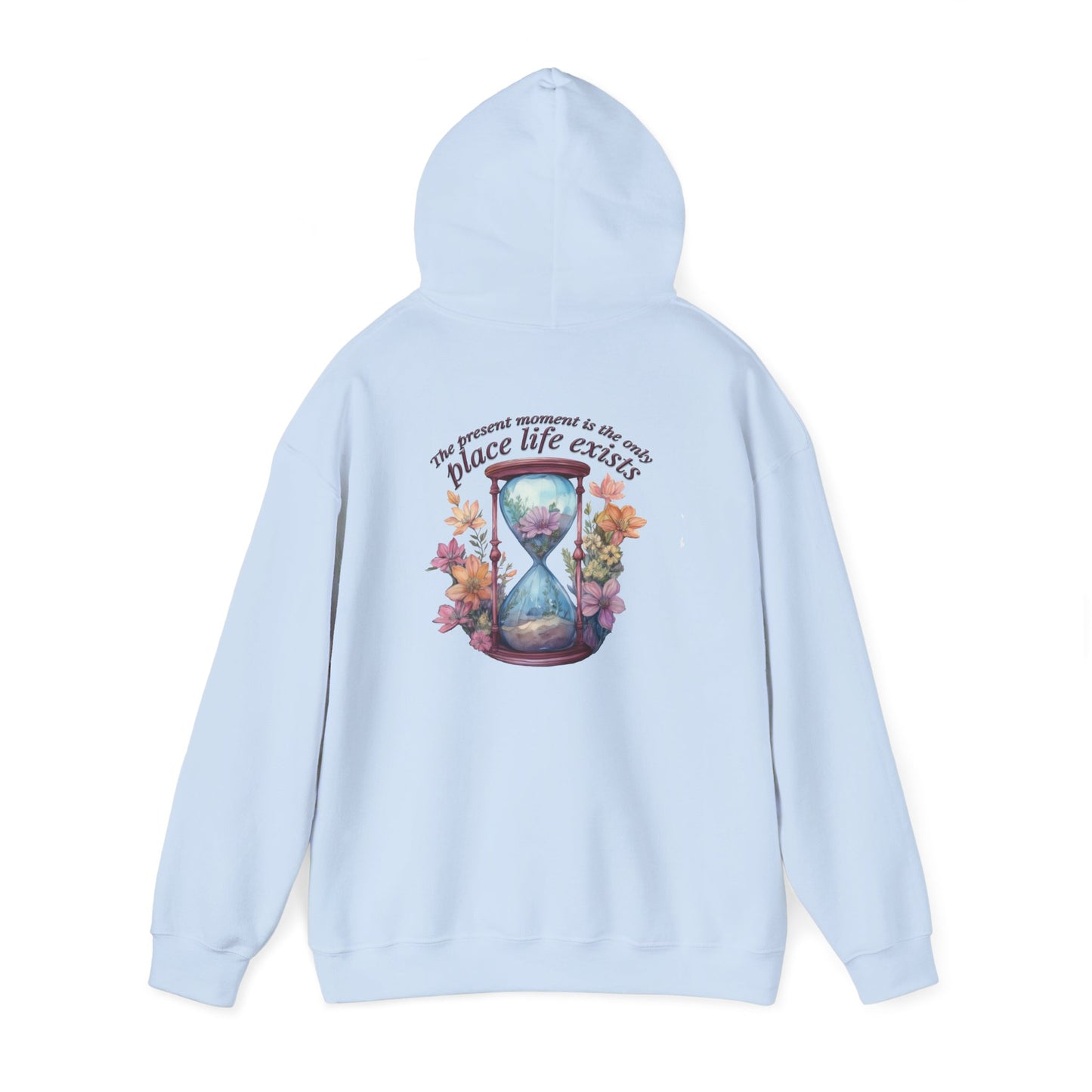 Floral Hourglass Hooded Sweatshirt - Cozy Gift, Unisex Pullover, Nature Lover Apparel, Casual Hoodie