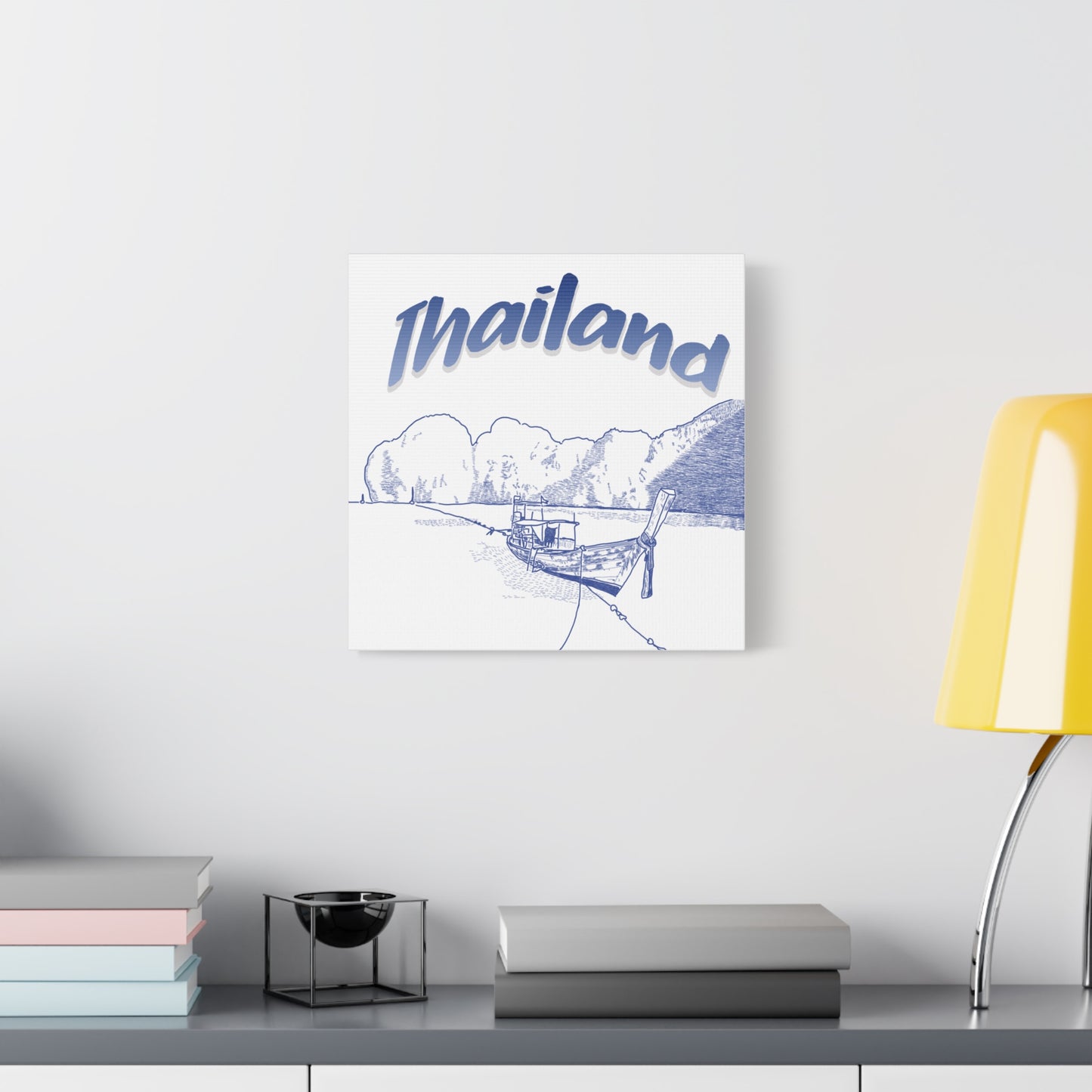 Thailand Matte Canvas Wall Art, Coastal Decor, Travel Wall Art, Home Decoration, Gift for Travelers, Ocean Themed Art