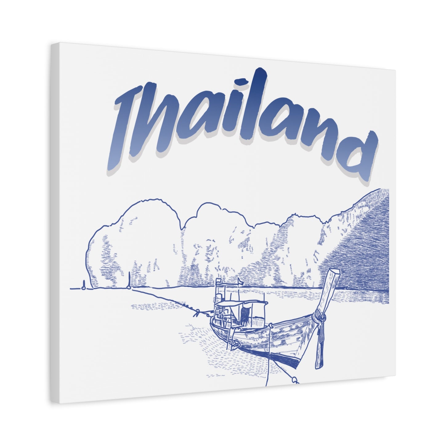 Thailand Matte Canvas Wall Art, Coastal Decor, Travel Wall Art, Home Decoration, Gift for Travelers, Ocean Themed Art