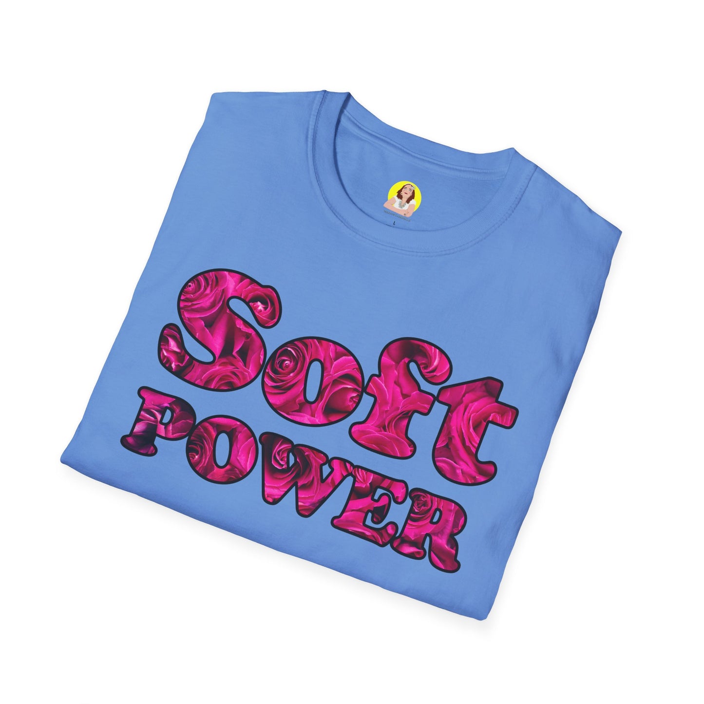 Unisex Softstyle T-Shirt - Soft Power, Casual Tee, Feminist Shirt, Summer Wear, Gift for Her