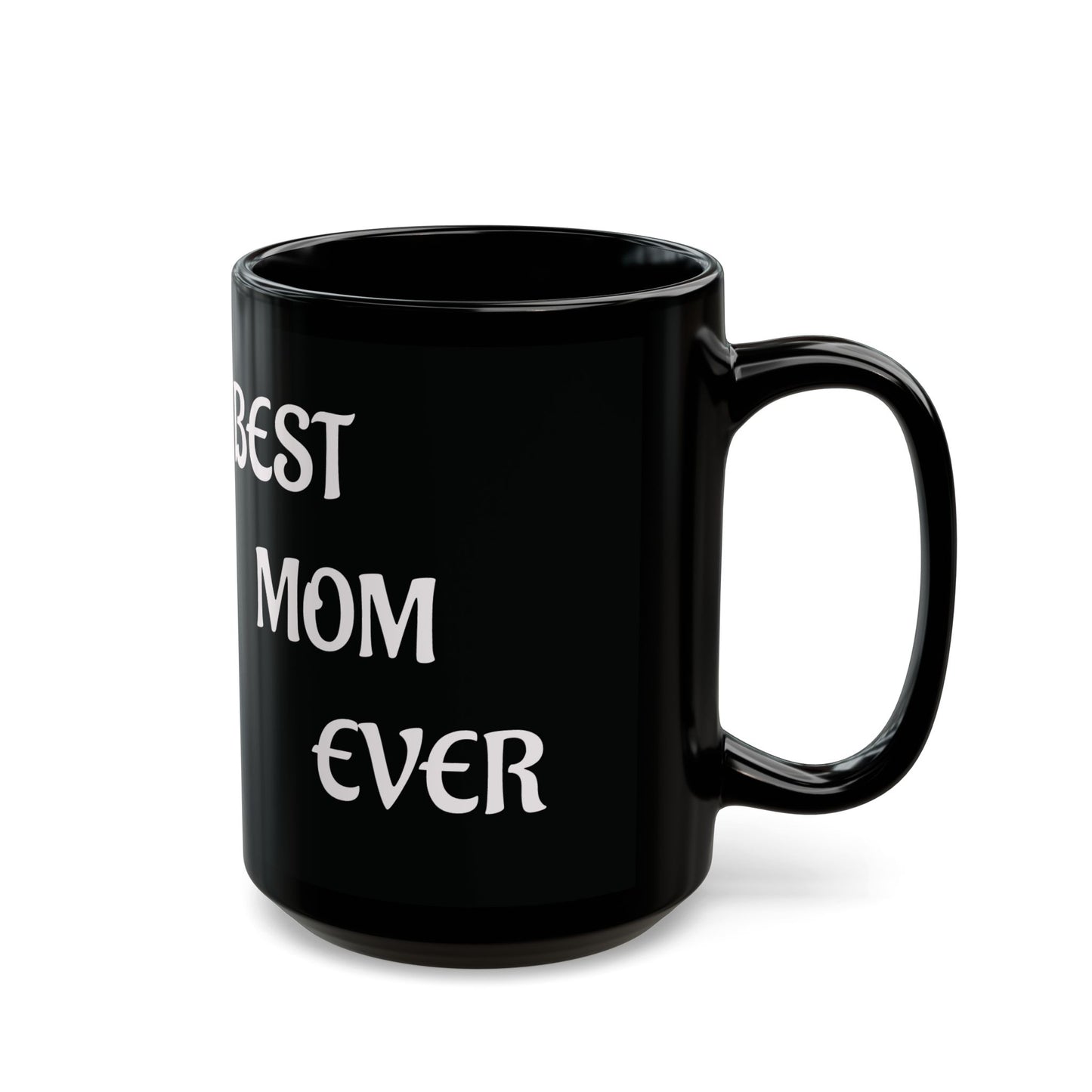 Black Mug With Cute cat design - Perfect Gift For Mom