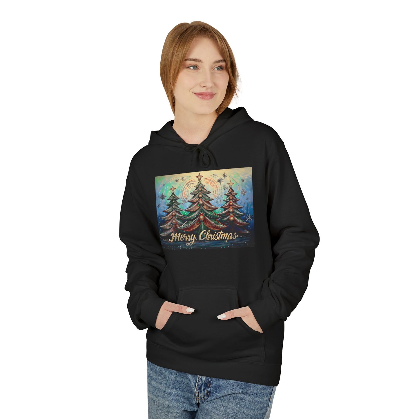 Cozy Christmas Hoodie, Unisex Holiday Sweatshirt, Fleece Pullover for Winter Gifting, Merry Christmas Apparel, Warm Festive Wear
