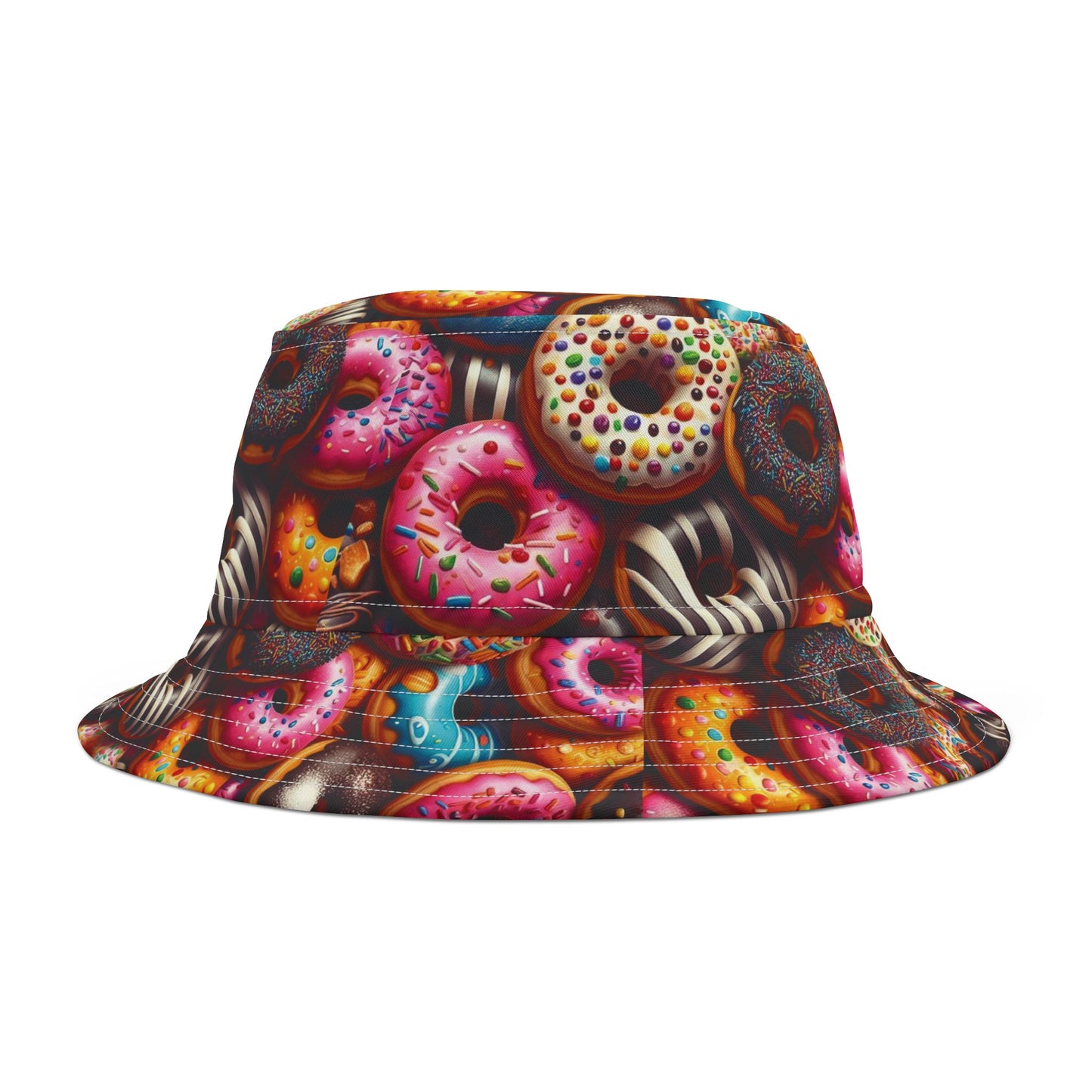Colorful Donut Bucket Hat - Fun & Playful Summer Accessory